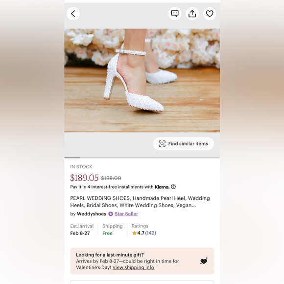 Pearl Wedding Heel - Picture 9 of 11